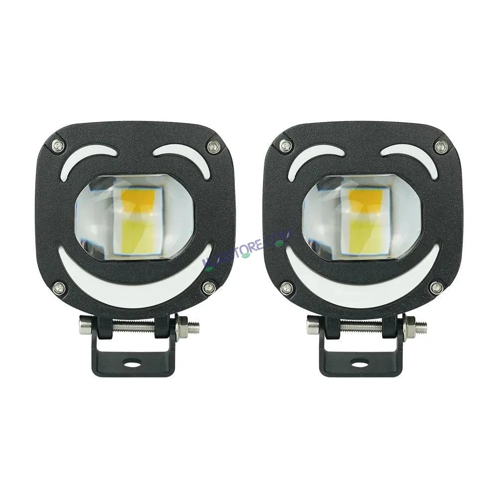 HJG 1190 Foglight Foglamp 120W Dual LED Lights Anti Fog Headlights Mini Driving Light HJG M1 Plus X1 X5 X7, Set of 2 - HJGstore.com