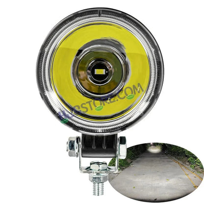 HJG W12 3 Inch Round Classic Foglamp 3 Inch Round Foglight White LED Foglight Ultra Wide Spread White Light Foglight Ultra Wide High Intensity LED Driving Fog Lights Universal For All Cars & Bikes LIU HJG Classic W12 3 Inch Round Shape Foglight - HJGstore.com