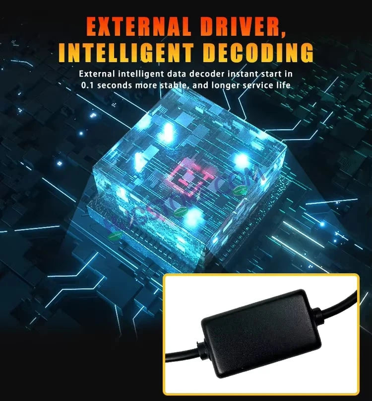 HJG Mini Laser Cannon Foglight 300 Meters Laser Focus Projector Fog Projector Lens with 300 Meters Projection Distance 80W Foglight Ultra Wide Dual Intensity LED Fog Lights White/Yellow Universal For All Cars & Bikes LIU HJG Mini Laser Cannon Foglight 2pc - HJGstore.com