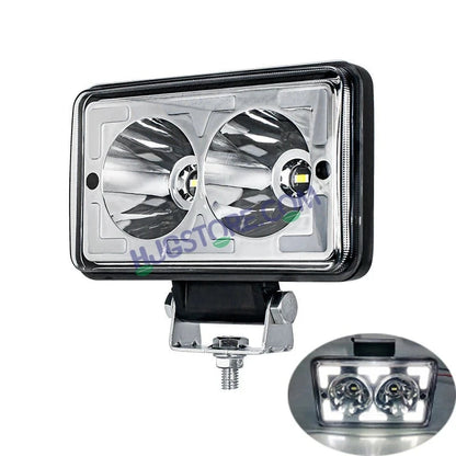 HJG W10 5x6" Classic Square Foglight Headlight 31W 6 Inch Foglight White/Yellow DRL Dual LED Foglight Amber/White DRL White Light 31W Foglight Ultra Wide Dual Intensity LED Driving Fog Lights Universal For All Cars & Bikes LIU HJG Classic W10 5x6 Inch Fog - HJGstore.com