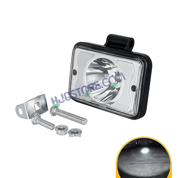 HJG W11 4x5" Classic Square Foglight Headlight 4x5 Inch Foglight White/Yellow DRL Dual LED Foglight Amber/White DRL White Light Foglight Ultra Wide Dual Intensity LED Driving Fog Lights Universal For All Cars & Bikes LIU HJG Classic W11 4x5 Inch Fog - HJGstore.com