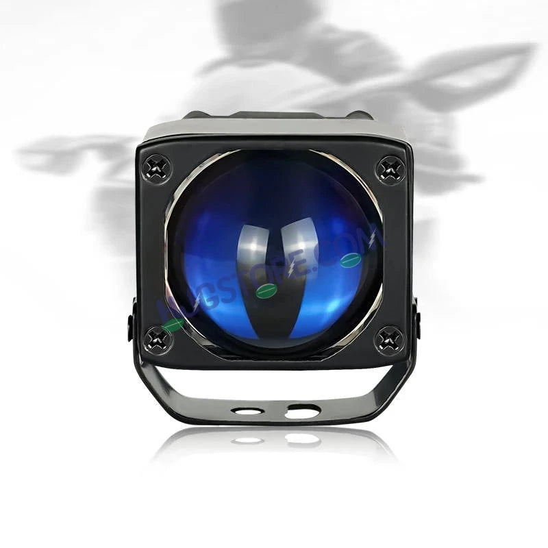 HJG Mini Laser Cannon Foglight 300 Meters Laser Focus Projector Fog Projector Lens with 300 Meters Projection Distance 80W Foglight Ultra Wide Dual Intensity LED Fog Lights White/Yellow Universal For All Cars & Bikes LIU HJG Mini Laser Cannon Foglight 2pc - HJGstore.com