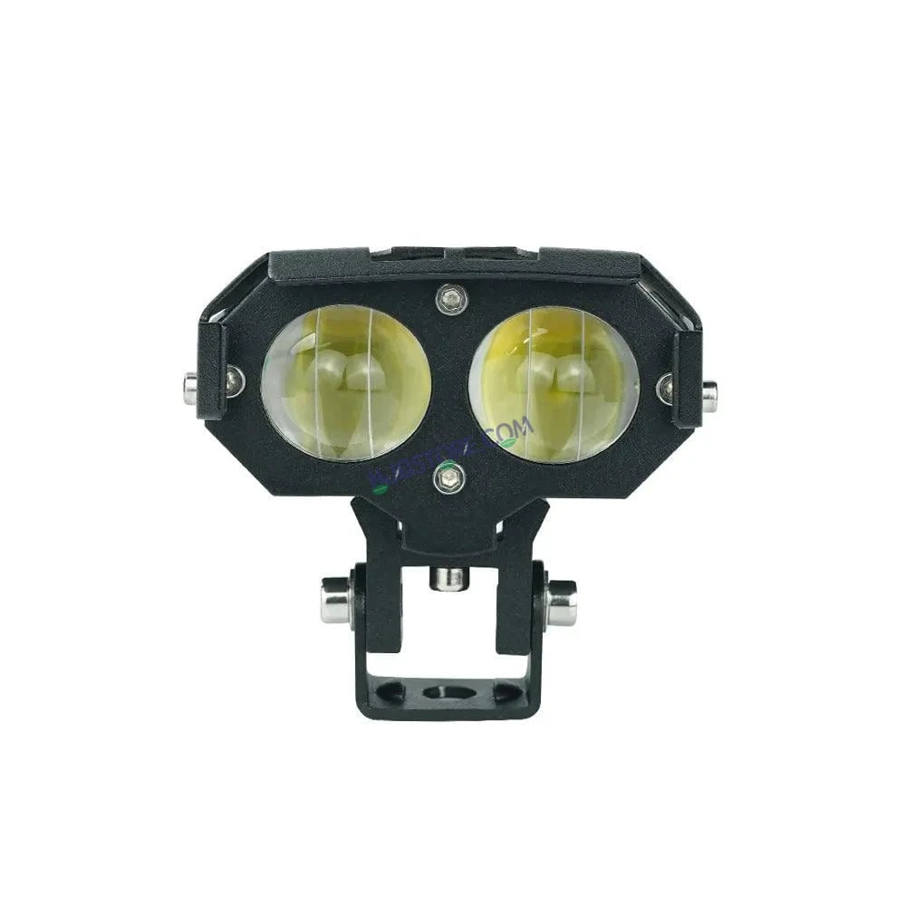 HJG 1193-1 120W Dual Color Mini Led Motorcycle Fog Light HJG Foglight HJG Foglamp Head Light Headlight Led Auxiliary Spot Led Lights for Motorcycle, Car, SUV - HJGstore.com