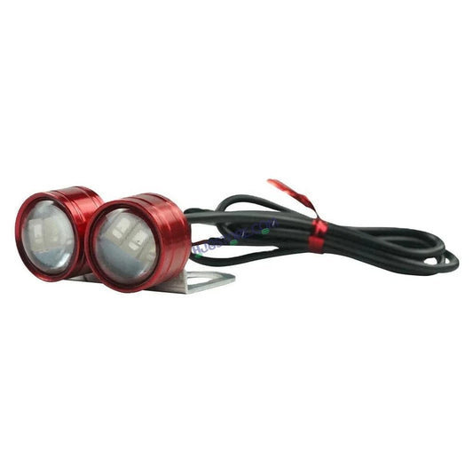 HJG Red Strobe Light with Flashing Handle Light Red & Blue Universal for Motorcycle, Car, SUV Set of 2 Strob Light HJG, Red - HJGstore.com