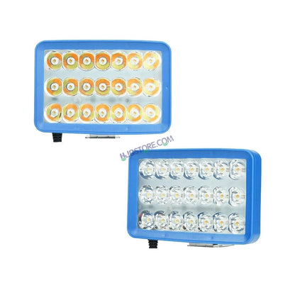 HJG 21 LED Rectangle Foglight Foglamp 3 Colour White, Warm White, Yellow HJG Foglight HJG Car Accessories Led Headlights Mini Driving Lights Led Fog Lights For Motorcycle Lights, Set of 2 - HJGstore.com