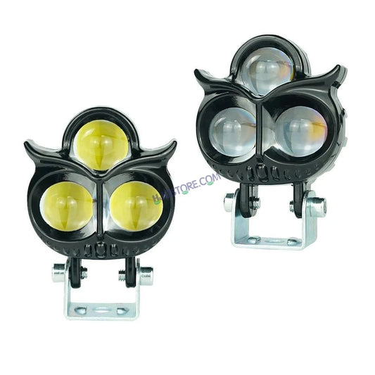 HJG 3 LED Owl Foglight Foglamp HJG Car Accessories Led Headlights Mini Driving Lights Led Fog Lights For Motorcycle Lights, Set of 2 HJG Owl Foglight - HJGstore.com