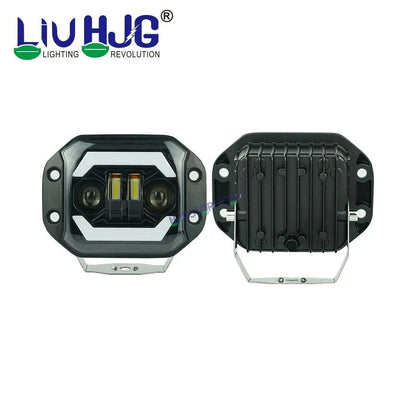 HJG New Model Lens 120W Foglight Foglamp HJG Car Accessories Led Headlights Mini Driving Lights Led Fog Lights For Motorcycle Lights, Set of 2 - HJGstore.com