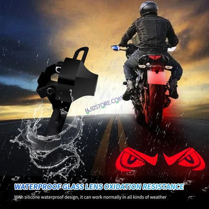 HJG Devil Eye Shadow Light License Plate Ground Projector Shadow Devil Eyes Red/Blue/White/Purple Universal for Two Wheelers/Cars/SUV Ground Devil Eyes Light Projection Universal For All Bikes and Cars LIU HJG License Plate Devil Eye Shadow Projector - HJGstore.com