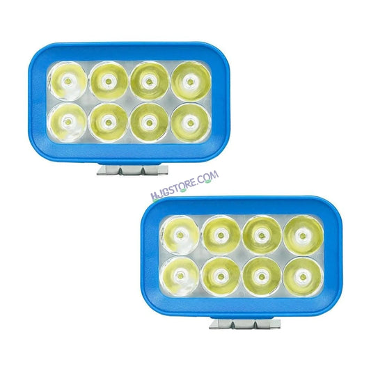 HJG 8 LED Rectangle Foglight Foglamp 3 Colour White, Warm White, Yellow HJG Foglight HJG Car Accessories Led Headlights Mini Driving Lights Led Fog Lights For Motorcycle Lights, Set of 2 - HJGstore.com