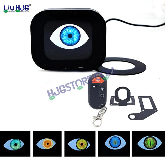 HJG New Eye Light Remote Control Animated Eye with Multiple Modes Remote For Decor Universal for Car and Bike Eye Light with Flashing Handle Light Multi Color Universal for Motorcycle, Car, SUV Pack of 1 Eye Light HJG Eye Light Type 1, Animated Eye Light - HJGstore.com