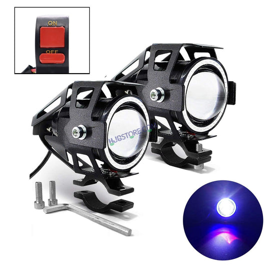 HJG U7 Projector Lens Foglight (Set of 2 with switch) - UNIVERSAL for All Cars & Bikes - HJGstore.com