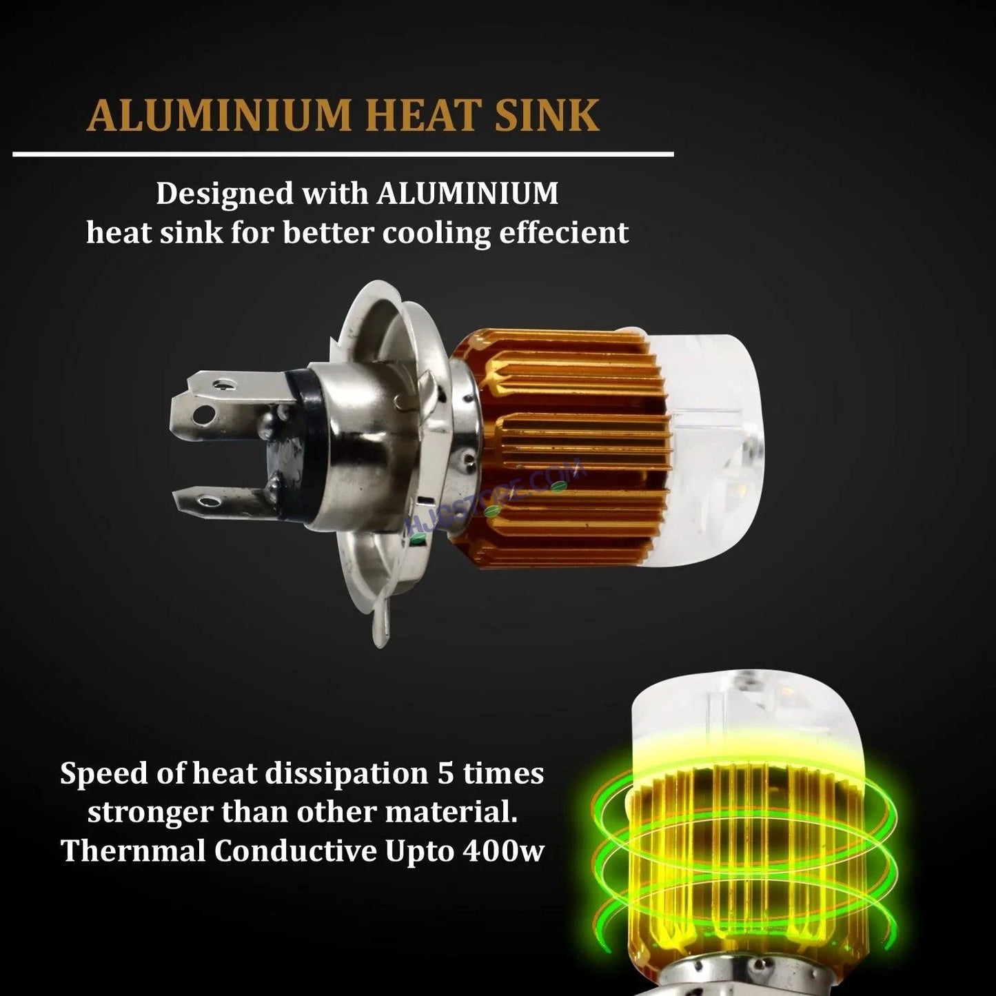 White/MultiColor H4 Headlight Bulb for Bikes Universal For Car Universal For Bike (Upper Multicolor/Dipper White, Type H4 headlight bulb) - HJGstore.com