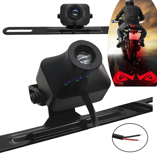 HJG Devil Eye Shadow Light License Plate Ground Projector Shadow Devil Eyes Red/Blue/White/Purple Universal for Two Wheelers/Cars/SUV Ground Devil Eyes Light Projection Universal For All Bikes and Cars LIU HJG License Plate Devil Eye Shadow Projector - HJGstore.com