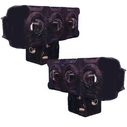 HJG New Model 3 LED Tri Shot 120W Fog Light For Bike/Car/Thar/Jeep ( Cool White and Yellow, 60W each * 2 = 120W Total ) - Pack of 2 - HJGstore.com