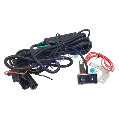 HJG Wiring Harness Kit 3 Wire Updated with Braided Wire, Included Couplers and Canbus - Foglight Wiring Harness Kit (2 Colour, 3 Wire with Flashing Mode, Genuine HJG) 3 Wire Wiring Harness Kit, Braided Wire, Coupler Fitting - HJGstore.com