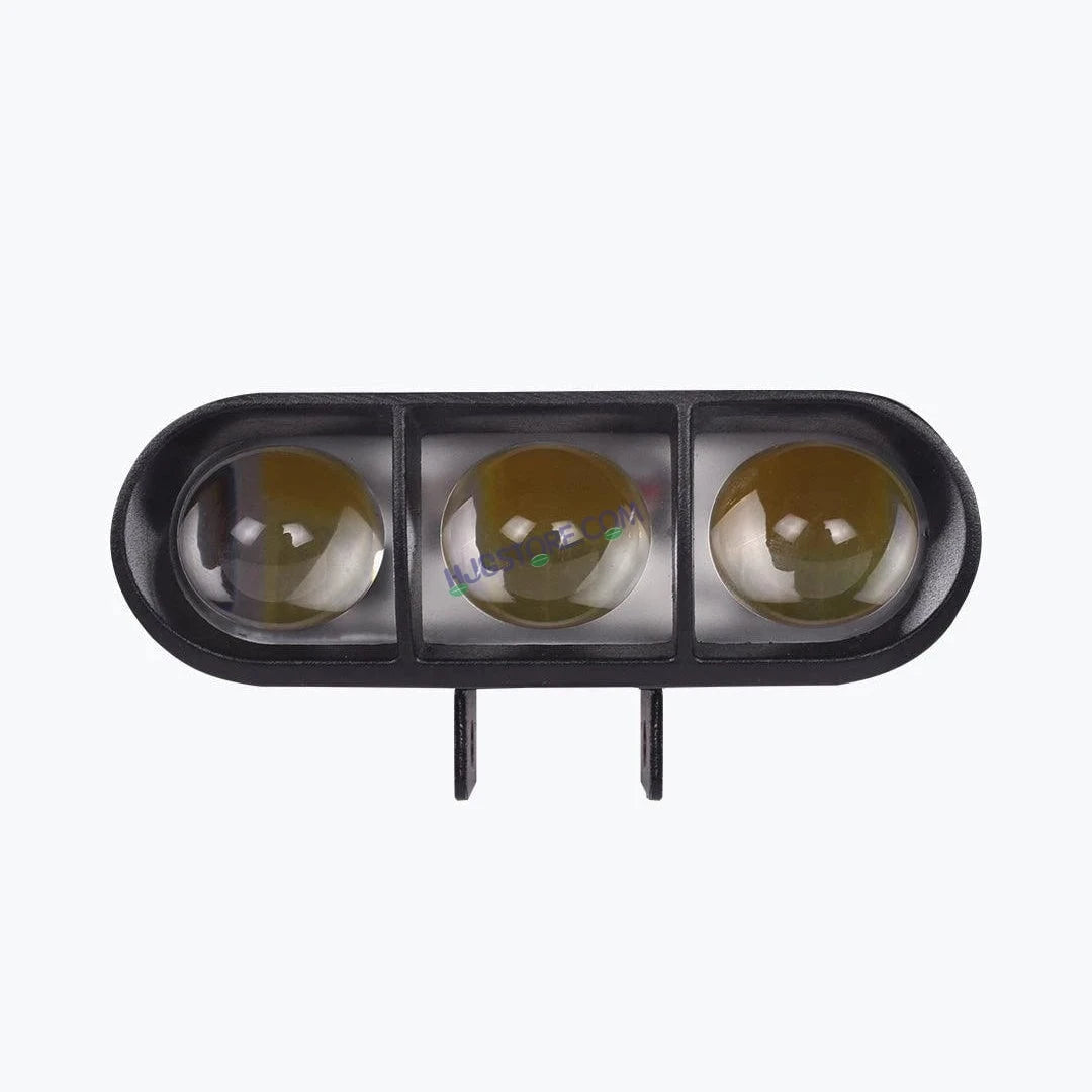 HJG 3 LED Lens Heavy 60W Fog Light White Yellow for Bikes and Cars High Power, Heavy clamp and Strong aluminum. (3 LED Fog Single Pc) White, Yellow 60W HJG - HJGstore.com