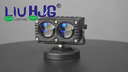 HJG Blaze 2 Lens Waymaker Pro 160W Blaze 2 Lens Foglight New Model LED Foglight with Laser Spot and Wide Spread Red/White/Yellow 160W Foglight Ultra Wide Dual Intensity LED Driving Fog Light 3000K/6500K Universal For All Cars & Bikes LIU HJG Blaze 2 Fog