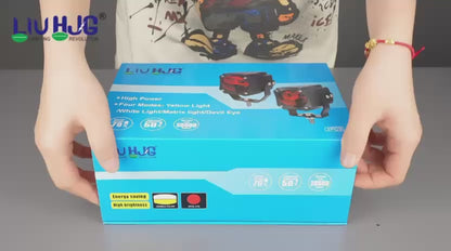 HJG Gorilla V2 Foglight Triple Lens 120W Gorilla V2 Tri Lens Fog New Model with Power Adaptor Ultra Wide Dual Intensity LED Driving Fog Lights White/Yellow/Red (2*60W = 120W Total) Universal For Cars & Bikes LIU HJG Gorilla V2 Projector Fog with Red DRL