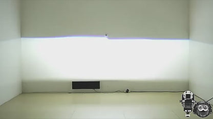 HJG 3 Inch Bi LED Car Projector 140W H8/H9/H11/H16 Foglight with Laser Spot and Wide Spread Red DRL/White/Yellow/Warm White Light 140W Foglight Ultra Wide Dual Intensity LED Driving Fog Lights 3000K/4300K/6500K Universal For All Cars & Bikes H8/H9/H11/H16