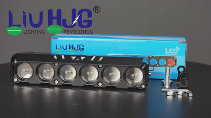 HJG 6 Lens Red Blue 70W Foglight with Red Blue Flash Mode 6 Lens Projector Foglight 70W Foglight Ultra Wide Dual Intensity LED Fog Lights White/Yellow/Warm White/Flash/Red Blue DRL Universal For All Cars & Bikes LIU HJG 6 Lens Red Blue 70W Foglight 1pc