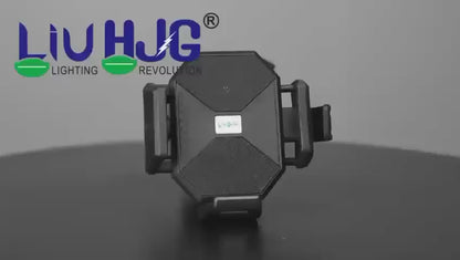 HJG Hexagon R6 Mobile Holder with Handlebar Mount for Bike, Two Wheelers Universal HJG Hexagon R6 Handlebar Mount Mobile Holder Anti-Theft Mobile Holder 360 Degree Rotation Adjustable Size and Locking System LIU HJG Hexagon R6 Bike Handlebar Mount Holder