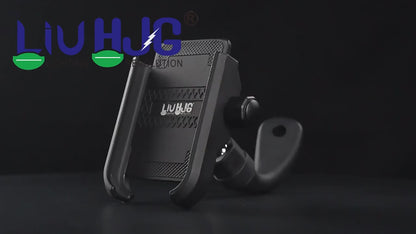 HJG Compact Pro 7578 Shockproof Mobile Holder with Jaw Grip Damper Anti Vibration for Bike, Two Wheelers Universal HJG Mobile Holder Pro Spider Anti-Shake Anti-Theft Zero Vibration Shockproof Mobile Holder 4 Vibration Proof Ball Joints LIU HJG Holder