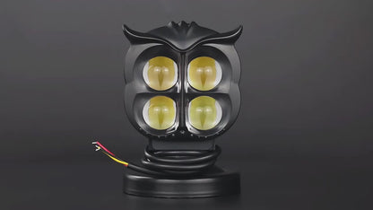 HJG 4 LED Owl Devil Foglight Foglamp HJG Car Accessories Led Headlights Mini Driving Lights Led Fog Lights For Motorcycle Lights, Set of 2 HJG Owl Foglight (Copy)