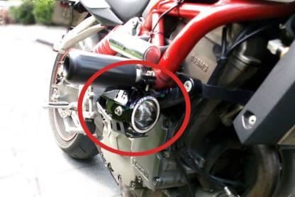 HJG Projector Angel Eyes LED Fog Light For Bike Universal For All Bike (Blue Angel Eyes, 1pc) - HJGstore.com